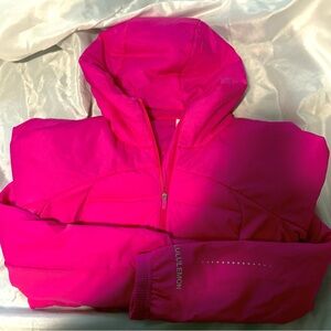 lululemon athletica Pink Puffer Jacket with Hood